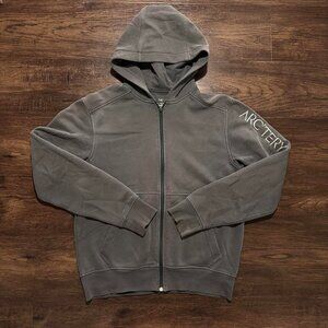 ARC'TERYX Rare 2000s Worn Gorpcore Hoodie - Grey Zip Up Size M